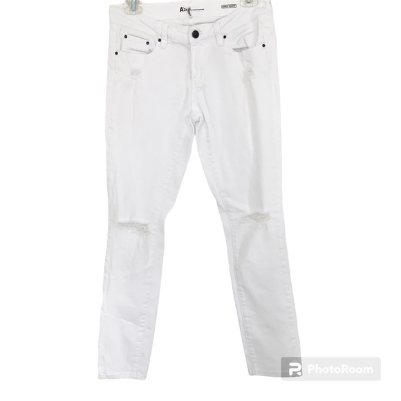Special A Denim - A’2nd by Special A Jeans White Mid Rise Skinny Ankle Jeans Size 7